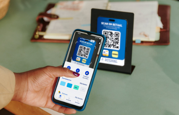 Bancontact Pro stickeroplossing - Vaste QR